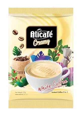PW-ME(GCC) Alicafe White Coffee-Sachet (25g)-3D